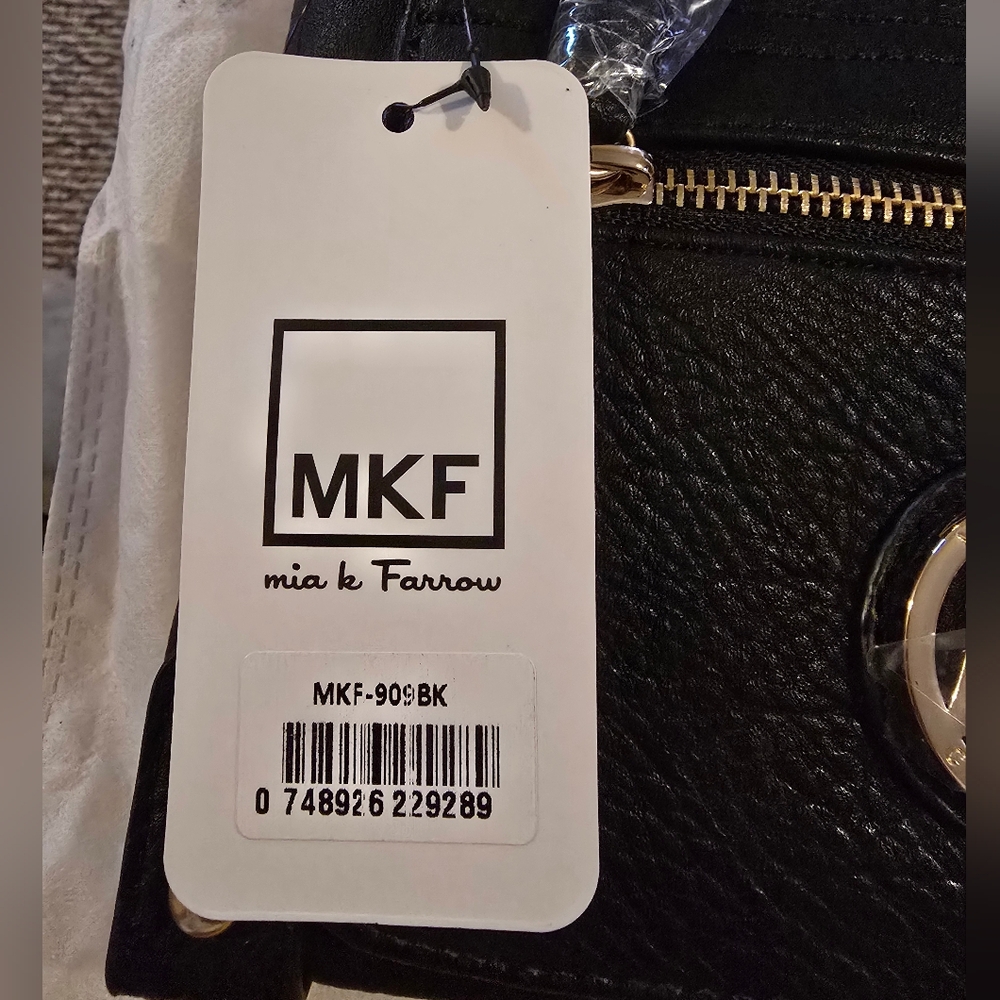 MKF Collection Rudy Crossbody Bag by Mia K Farrow, Shoulder Strap, Black, NEW - Picture 6 of 6